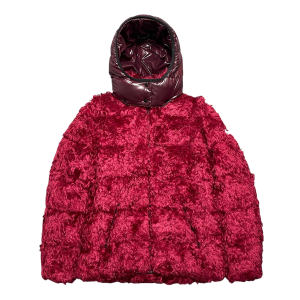 Badyp Mohair Short Down Jacket "Raspberry" MON76