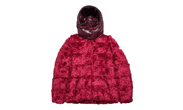Badyp Mohair Short Down Jacket "Raspberry" MON76