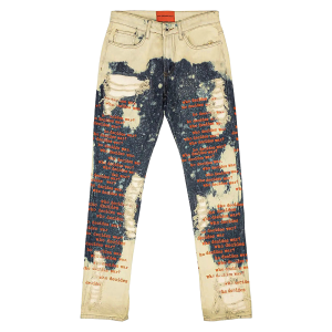 Bleached Scripture Jeans "Beige" BLEACHED_SCRIPTURE_JENAS