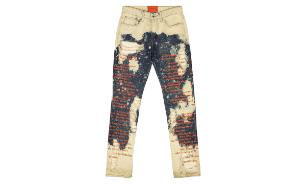 Bleached Scripture Jeans "Beige" BLEACHED_SCRIPTURE_JENAS