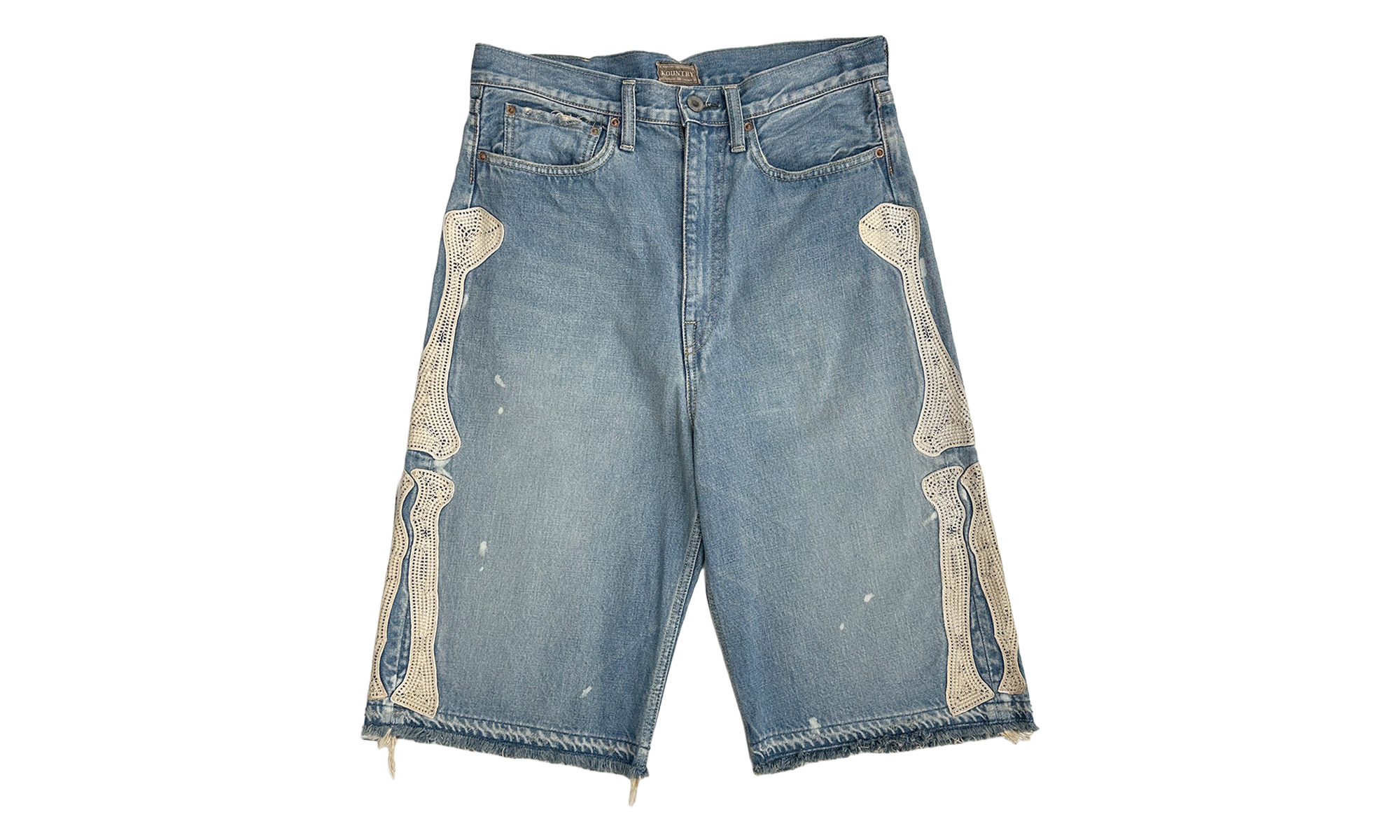 Bone Denim Shorts "Blue" KAP008