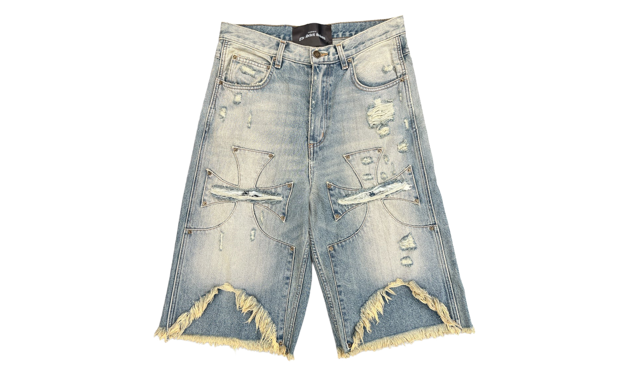 Chopper Denim Short "Washed Blue" SKRT013