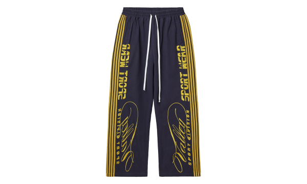 Cursive Track Pants "Navy" VAL431