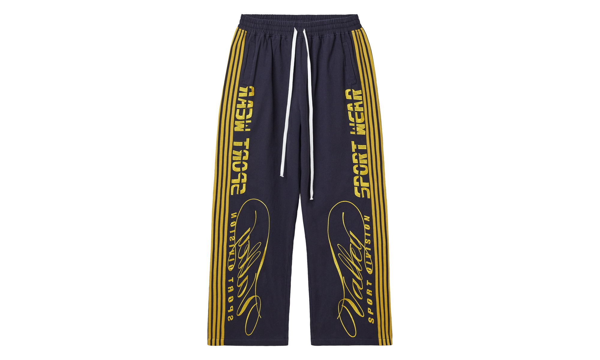 Cursive Track Pants "Navy" VAL431