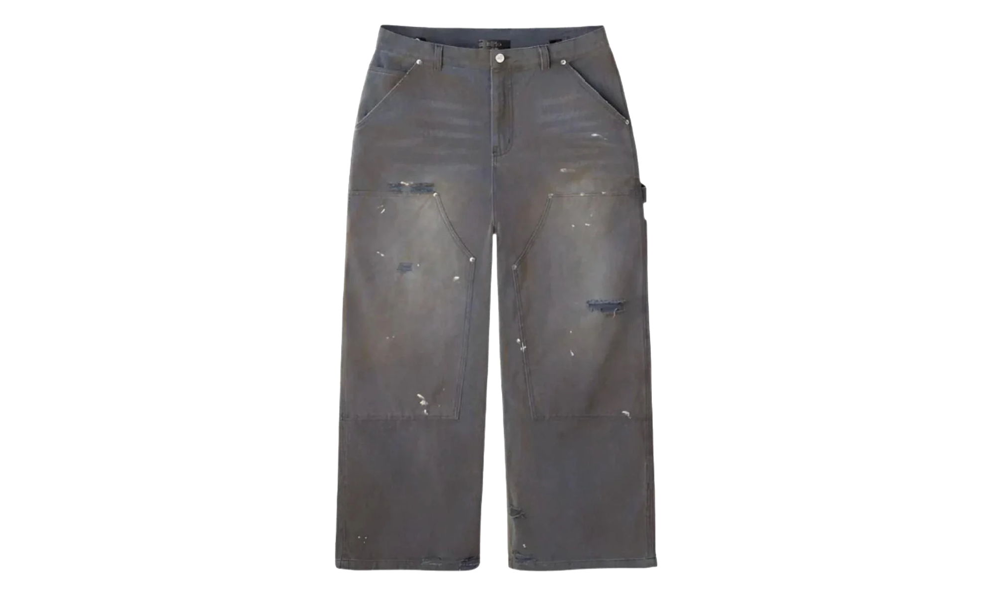 Distressed Grime Work Pants "Graphite Wash" HMDD006