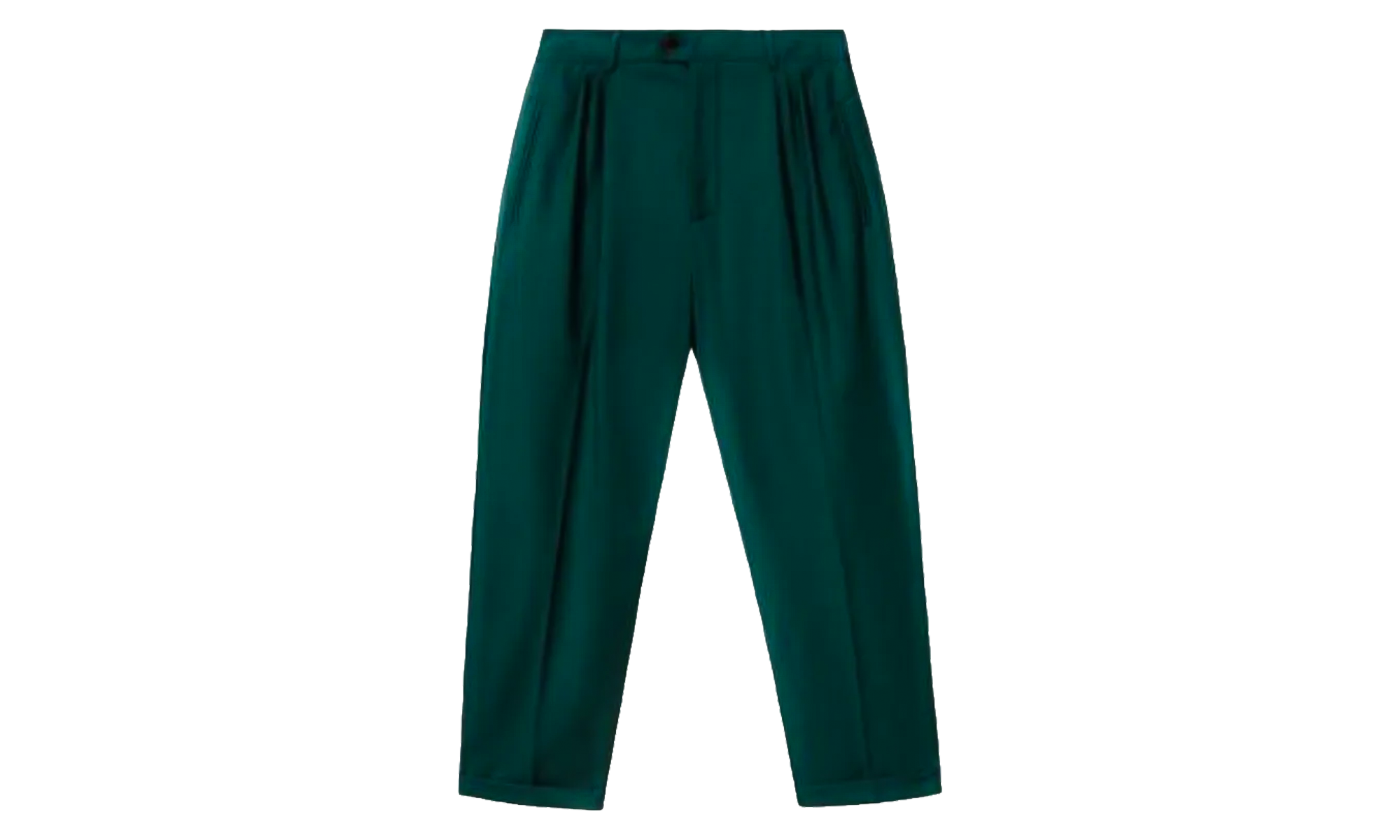 Double Pleated Trousers "Green" 2002GRN