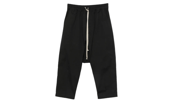Drawstring Cropped Pants "Black" RU02F4381 TE 09