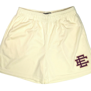 EE Basic Shorts "Antique White / Maroon" EE170
