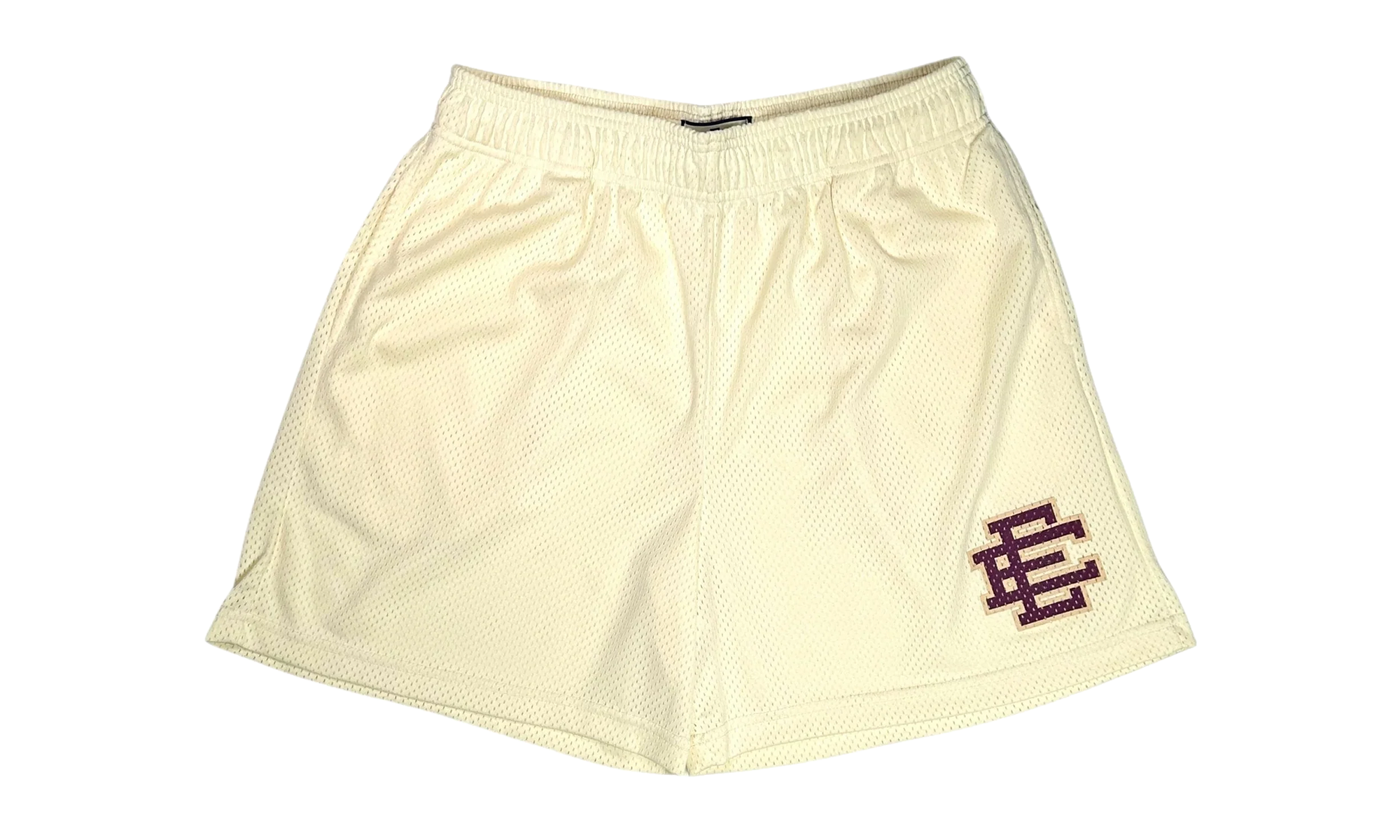EE Basic Shorts "Antique White / Maroon" EE170