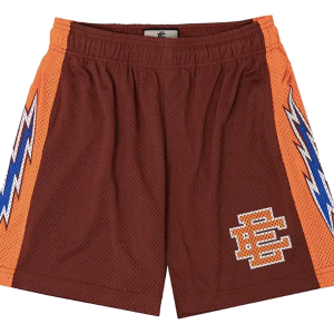EE Basic Shorts "Bolt - Maroon/ Orange" EE465