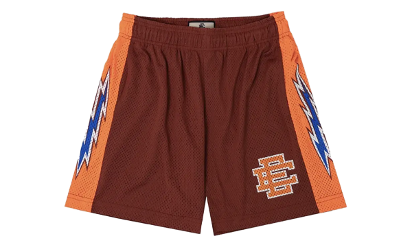 EE Basic Shorts "Bolt - Maroon/ Orange" EE465
