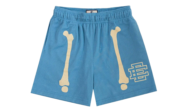 EE Basic Shorts "Bones - Carolina Blue/ White Bones" EE752