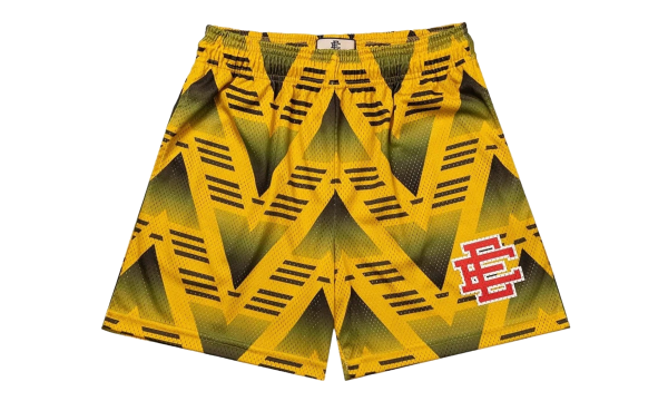 EE Basic Shorts "JVC SOCCER - Yellow/Red" EE792