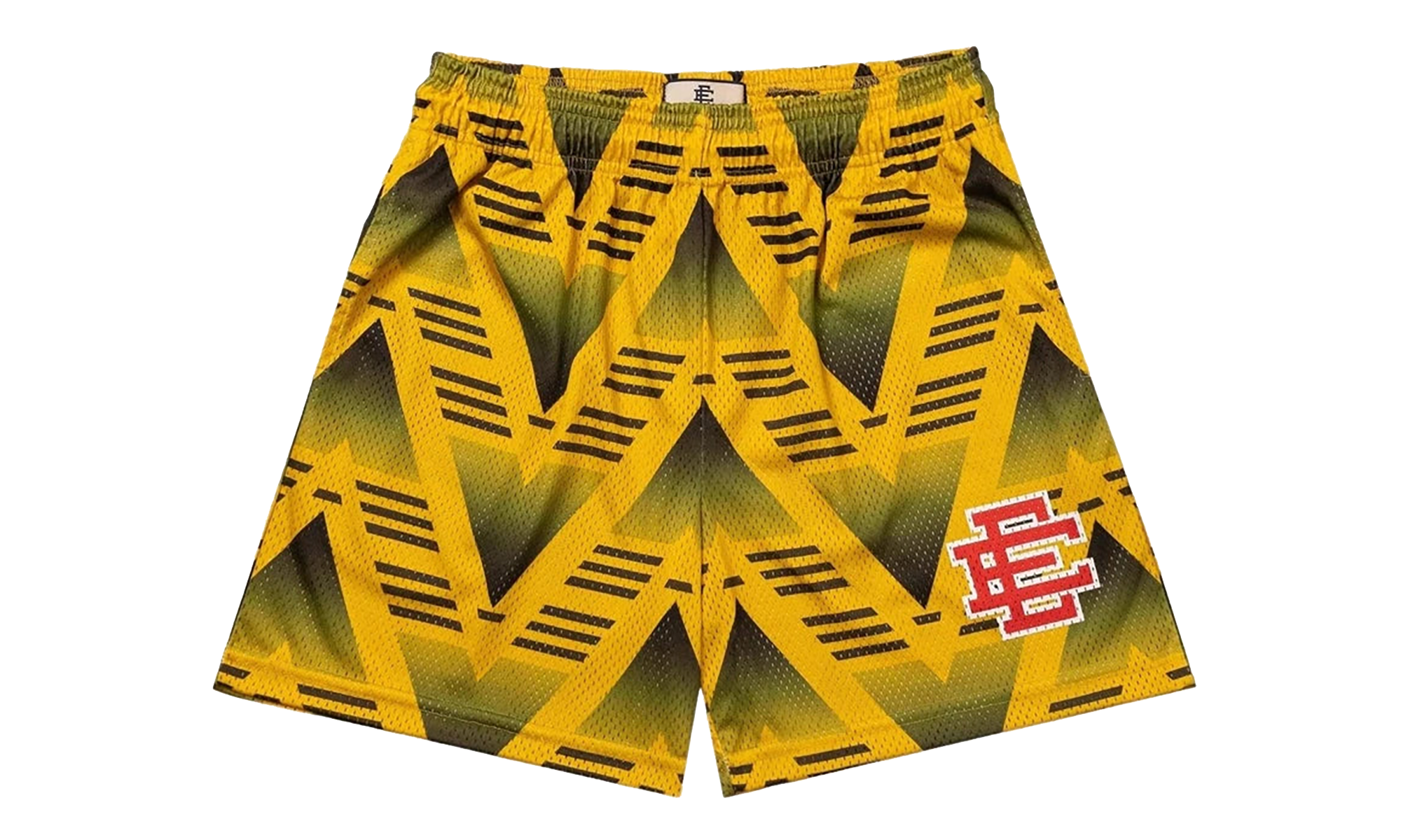 EE Basic Shorts "JVC SOCCER - Yellow/Red" EE792