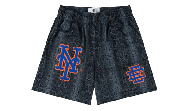 EE Basic Shorts "NY METS - Black/ Blue" EE796