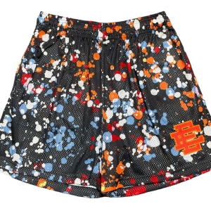 EE Basic Shorts "Paint Splatter - Black Red" EE107