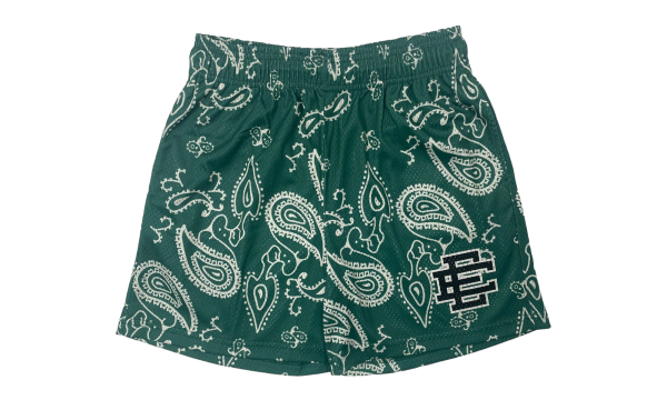 EE Basic Shorts "Paisley - Green Black" EE124