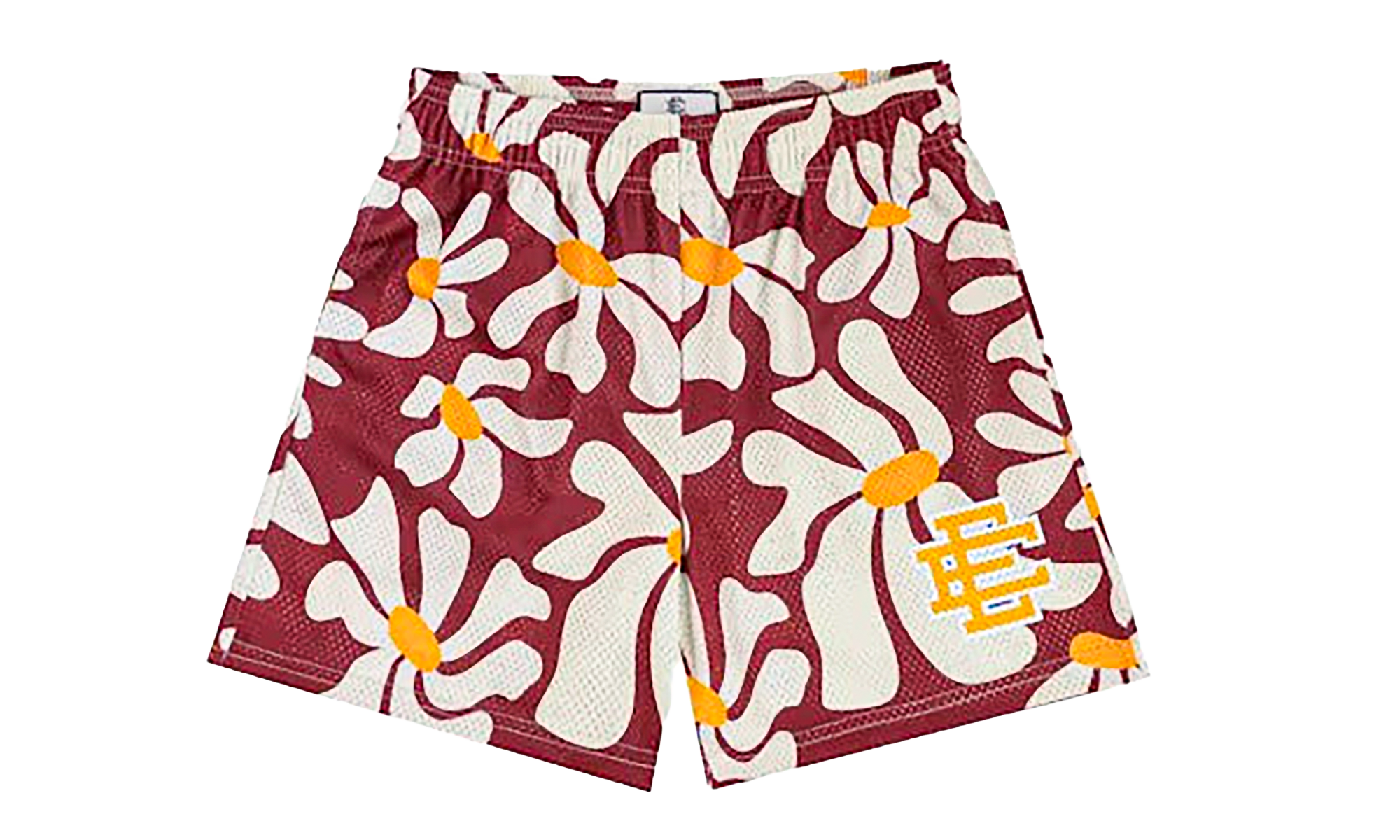EE Basic Shorts "Red Daisies / Yellow" EE230