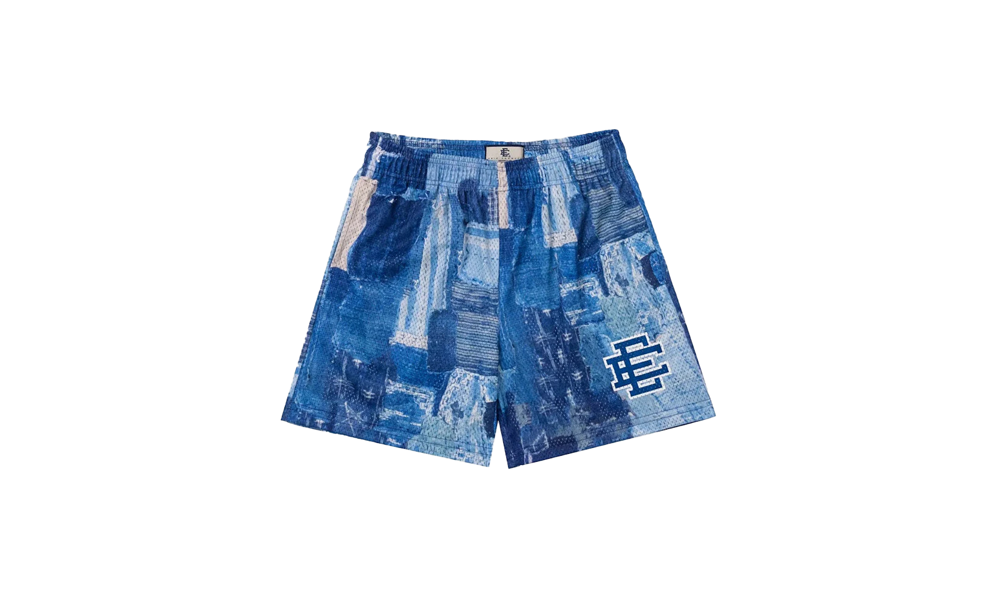 EE Basic Shorts "SS23 - BLUE BORO PATCHWORK" EE040