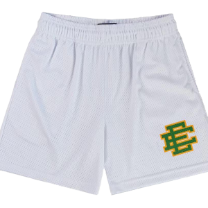 EE Basic Shorts "White / Green" EE201