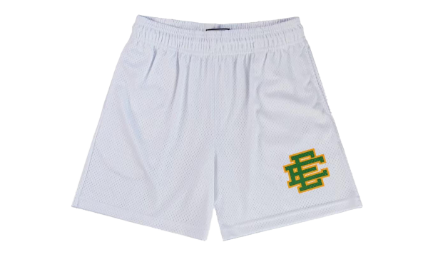 EE Basic Shorts "White / Green" EE201