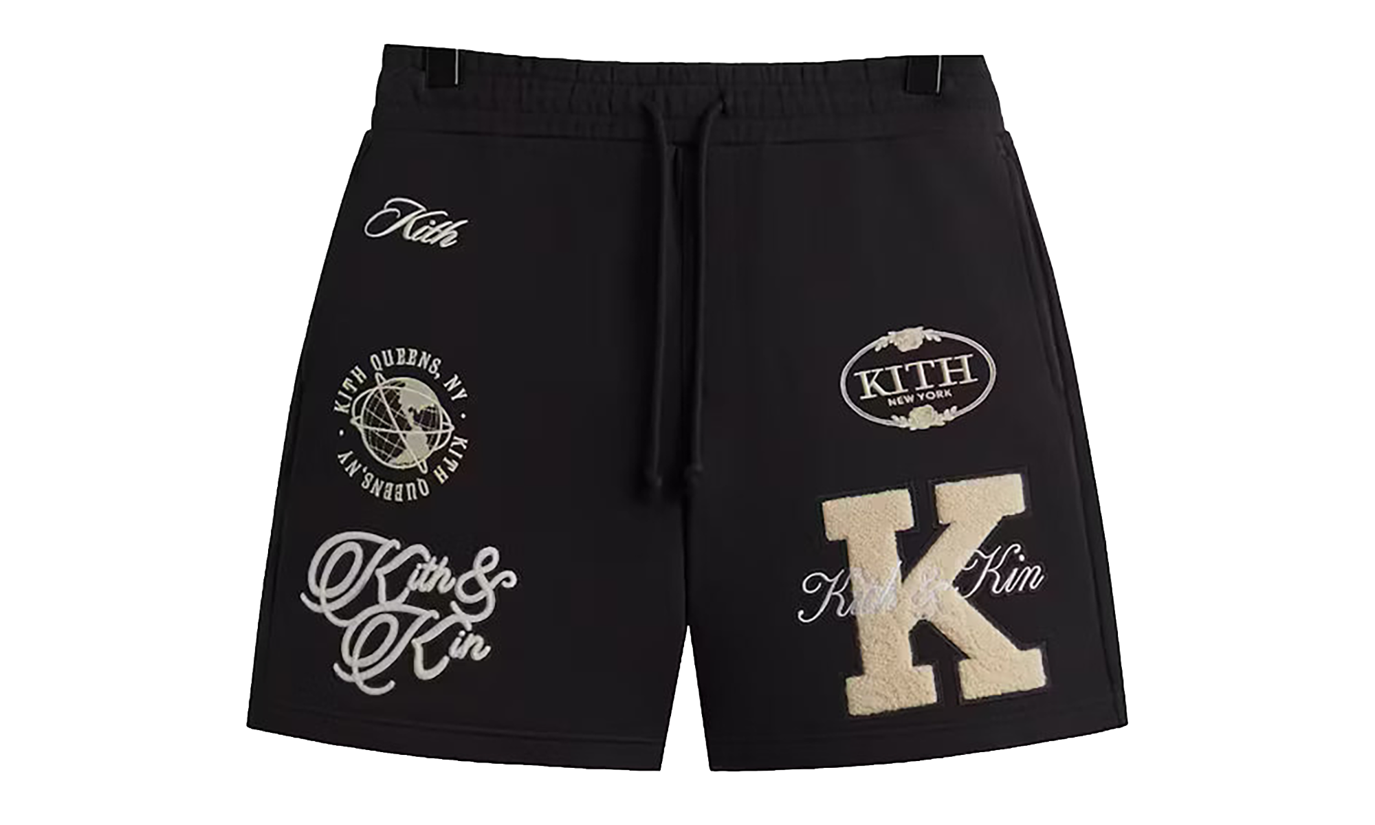 Emery Logo Patchwork Shorts WMNS "Black" KITH99