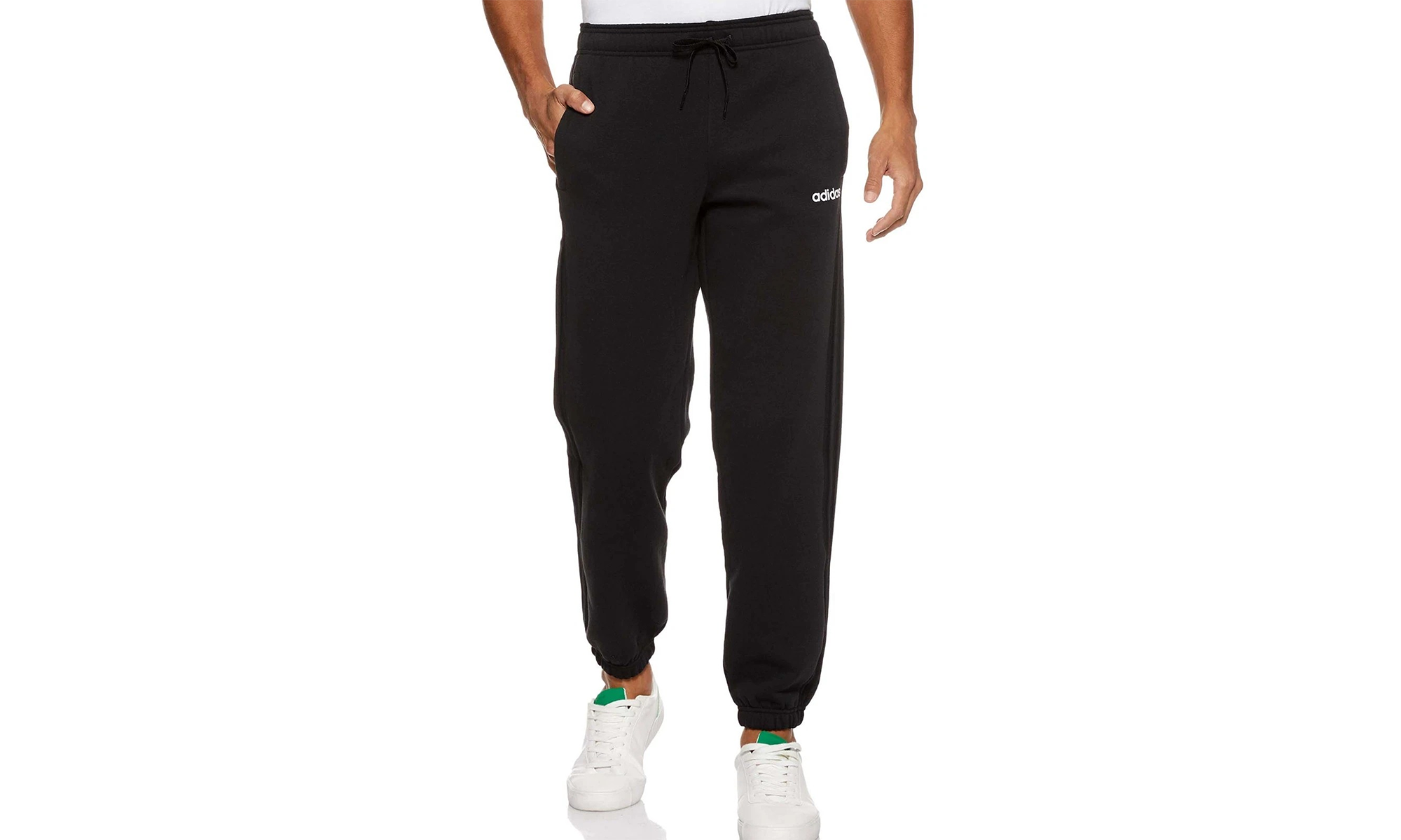 Essentials 3 Stripes Fleece Pants "Black" EI4898