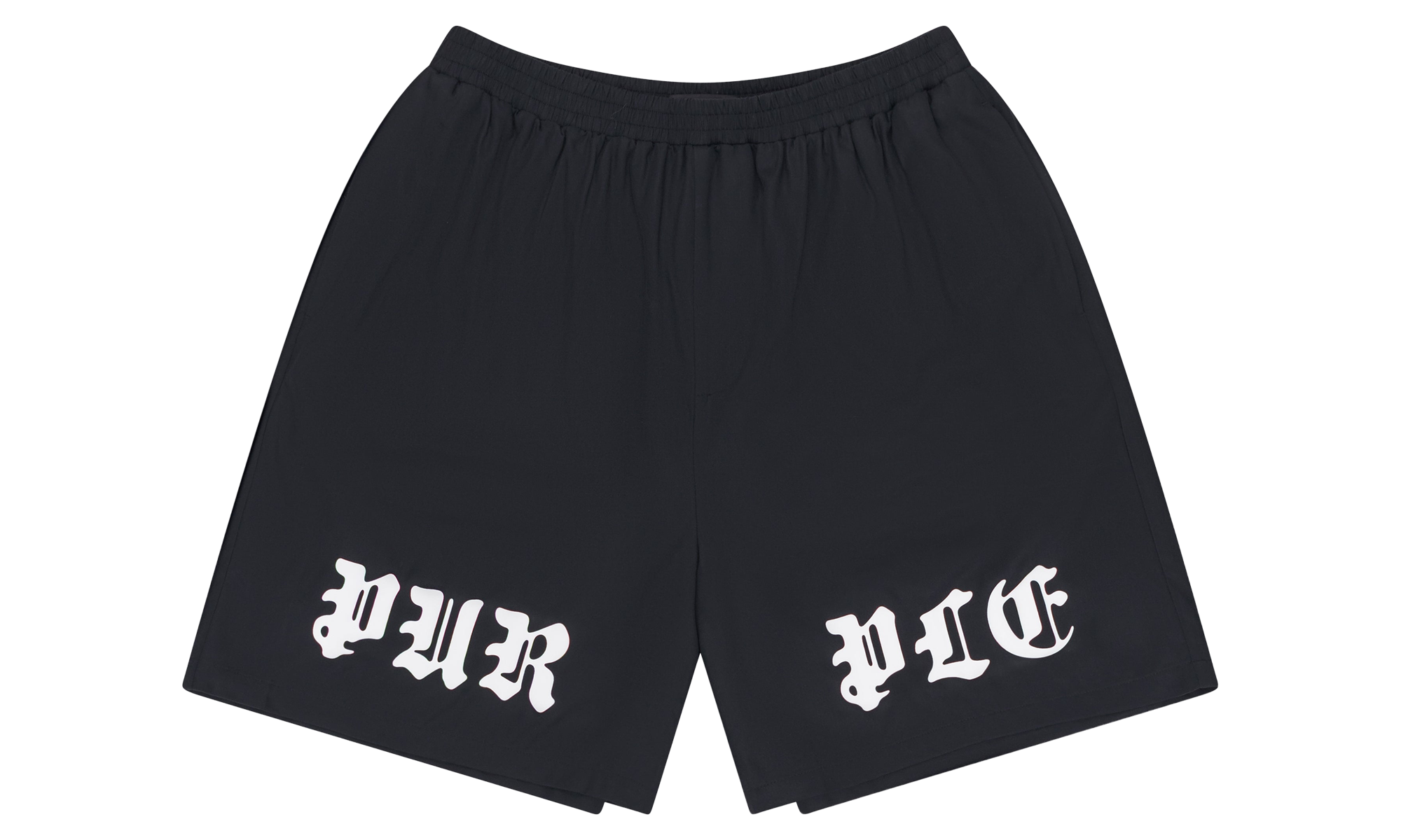 Gothic Wordmark Lyocell Pull-On Shorts "Black" P537 LBBG324