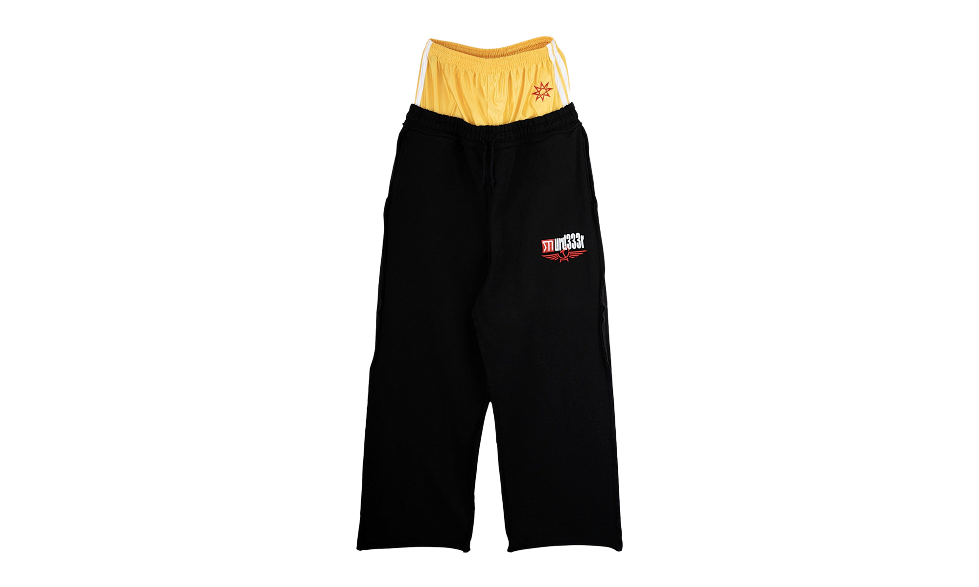 Greedy Unit Double Layer Sweatpants "Black" MRD005