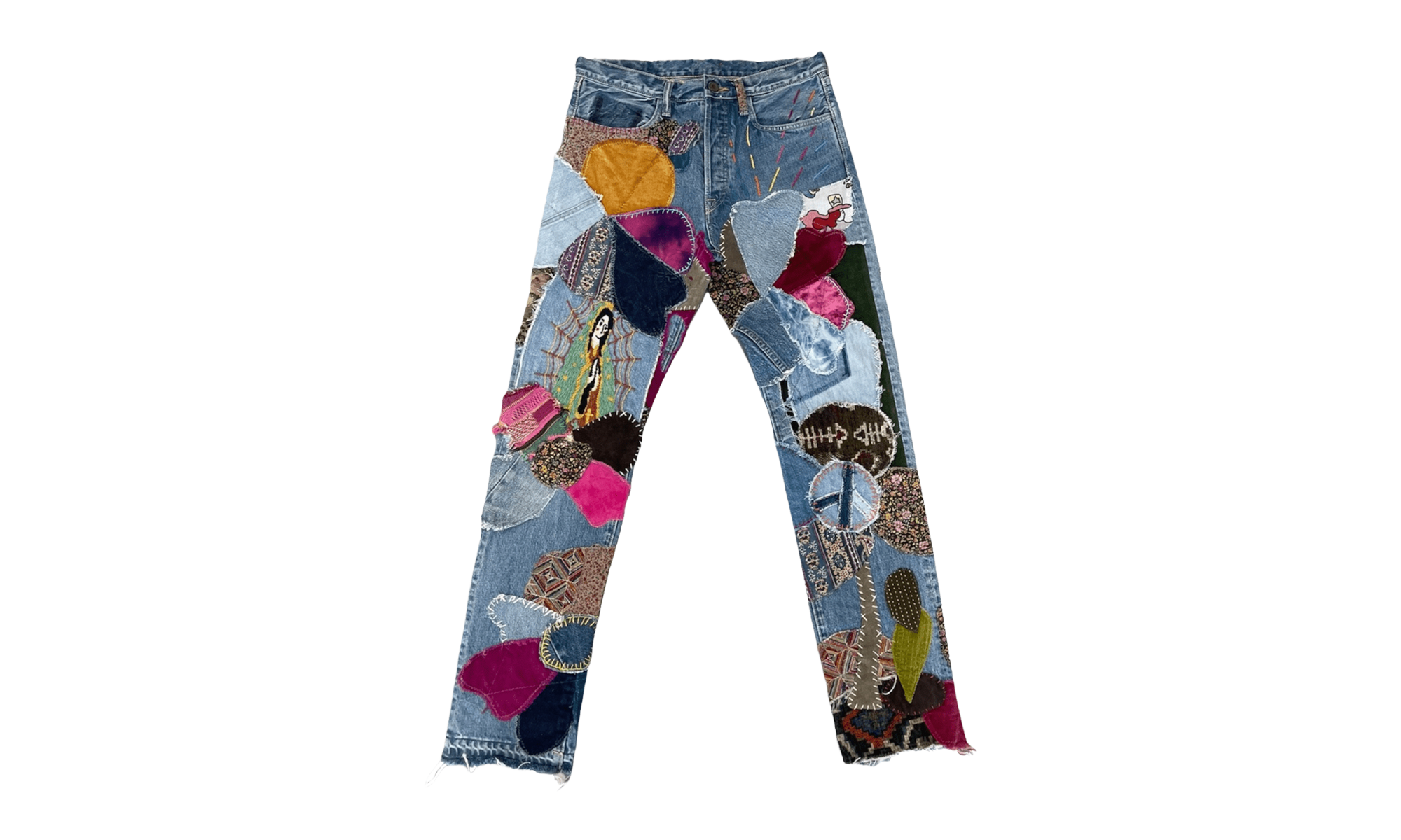 Hippie Insane Remake Patchwork Jeans "Indigo Multi" KAP074