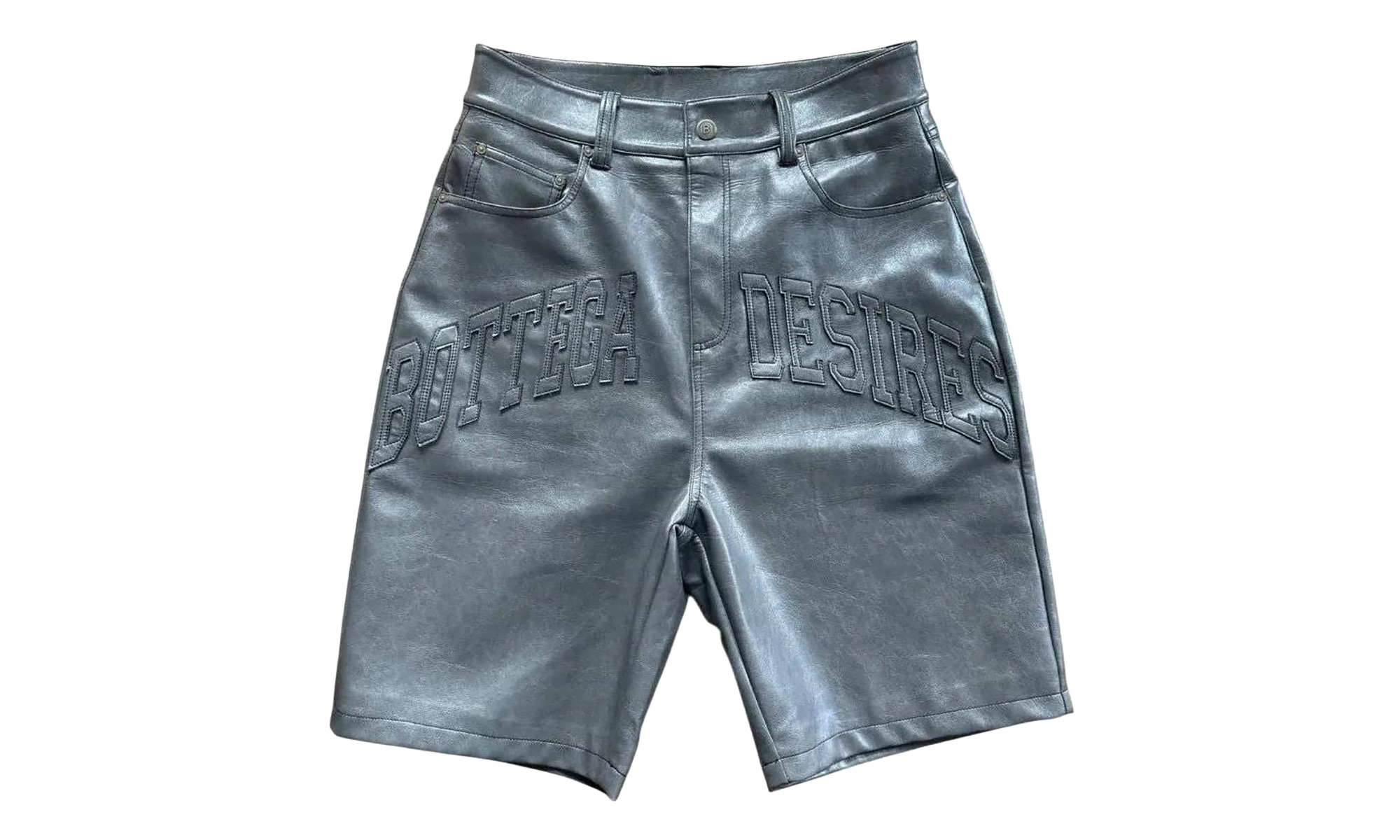 Leather Shorts "Grey" BD030