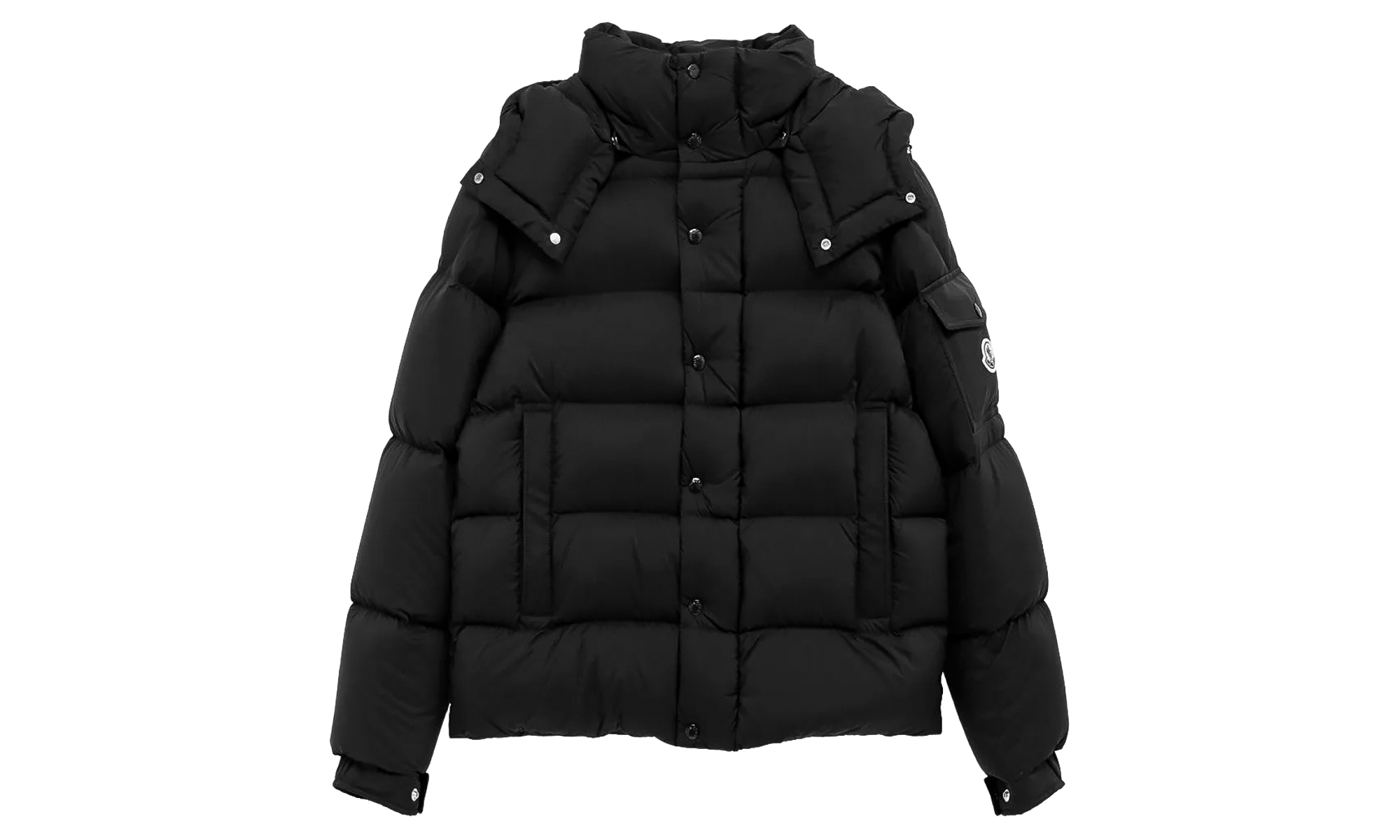 Maya 70 Hooded Short Down Jacket "Black" MON85