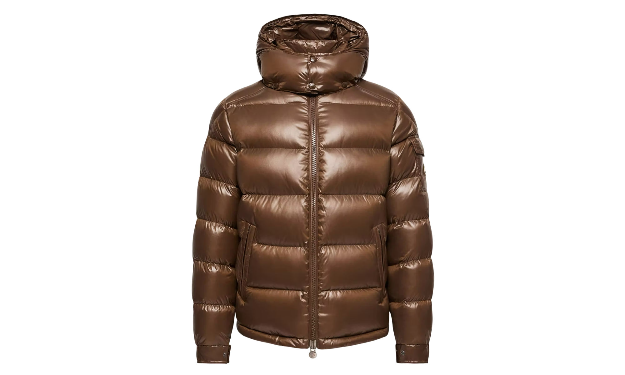 Maya Hooded Short Down Jacket "Brown" MON127