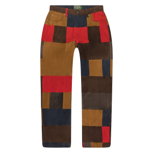 Night-Off Suede Patchwork Pants "Multi" DT987