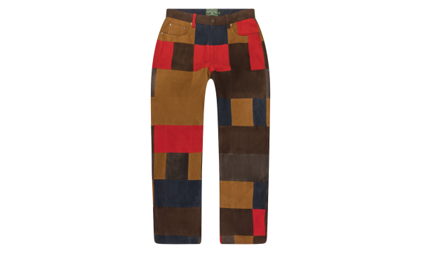 Night-Off Suede Patchwork Pants "Multi" DT987