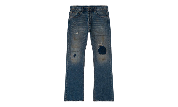 Patchwork Denim Pants "Blue" BS134