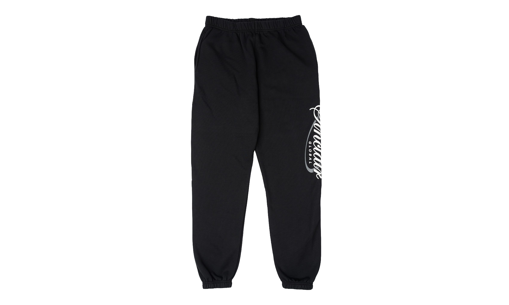 Script Logo Sweatpants "Black / White" SMB010 2