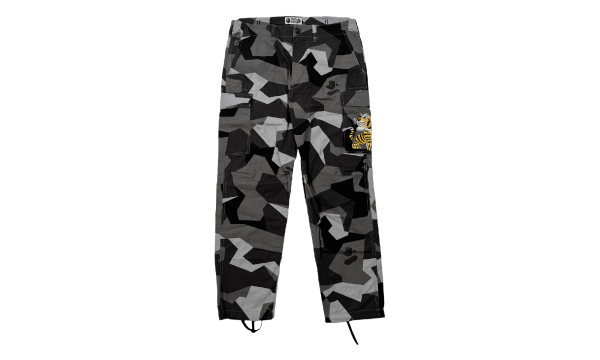 Side Tiger Patch Cargo Pants "Camo Grey" BSTCPGC