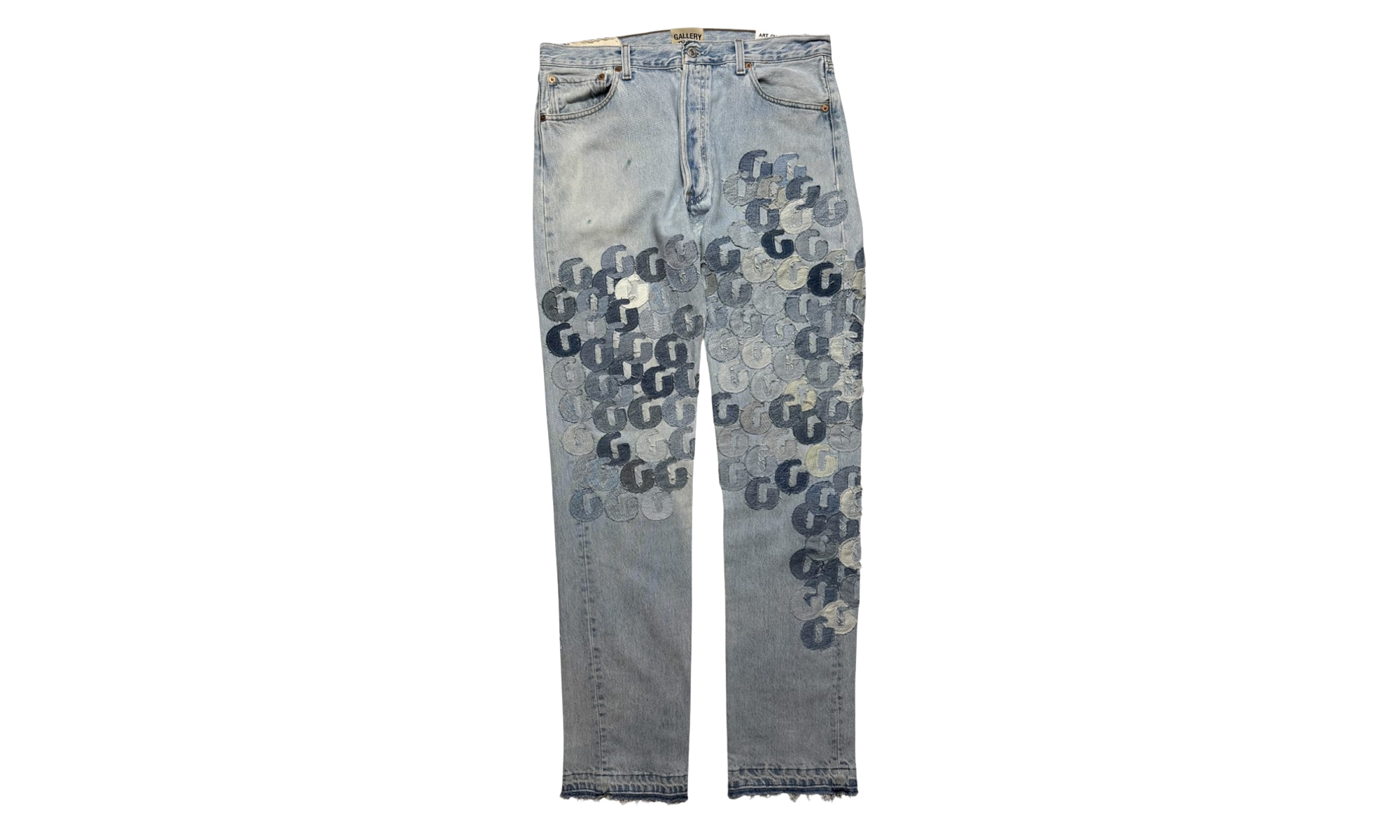 Super G Patch Denim Jeans "Light Wash" GD204