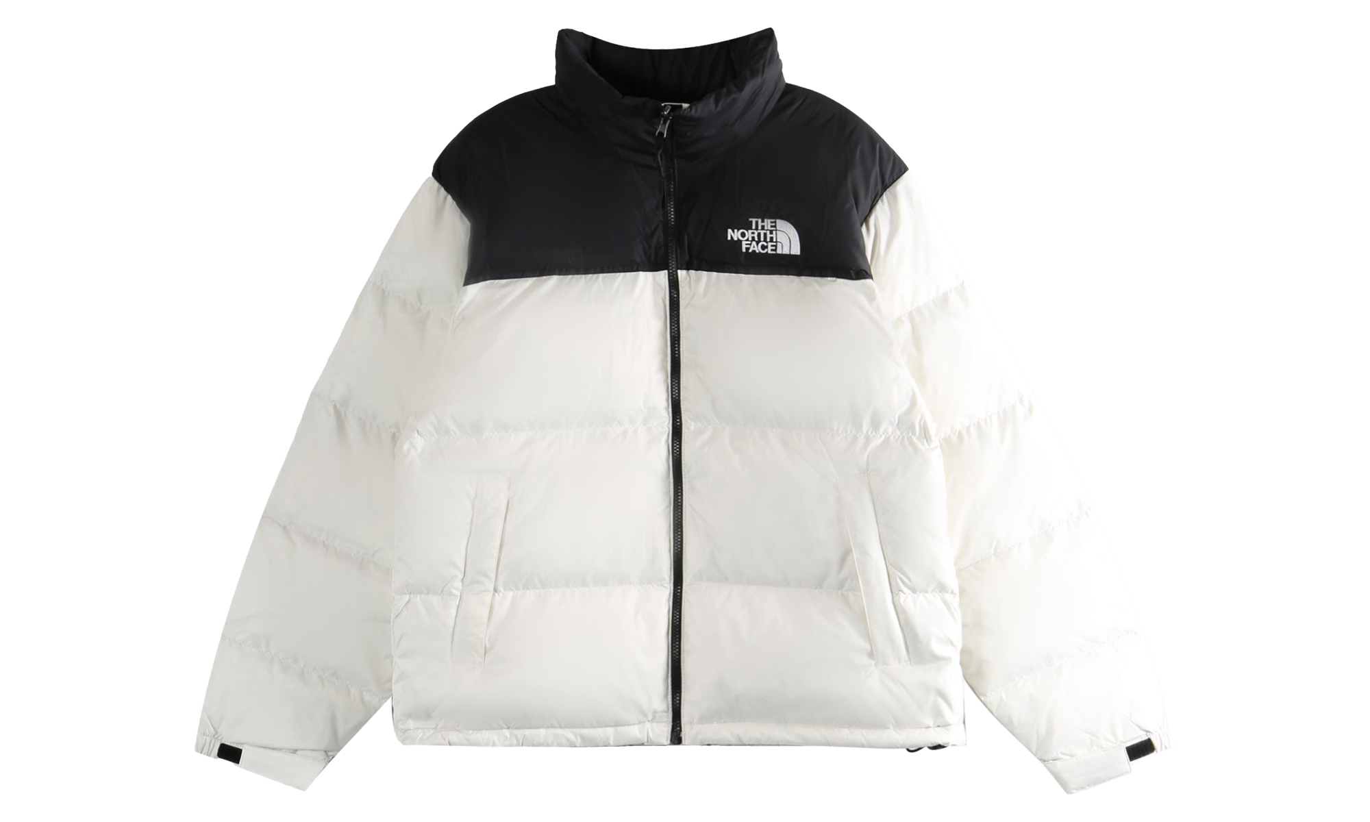 1996 Retro Nuptse Jacket "White Dune / TNF Black" NF0A3C8DGOM1