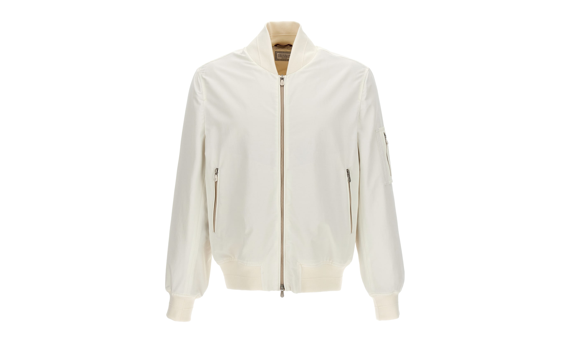 Bomber Jacket With Zipper "Ivory" BRUN2308