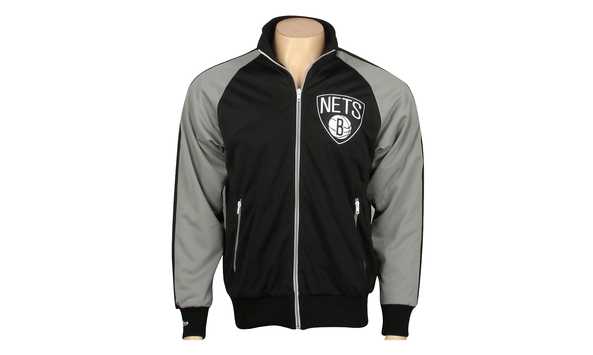 Brooklyn Nets Track Jacket "Black / Grrey" 6155A ABN2IH