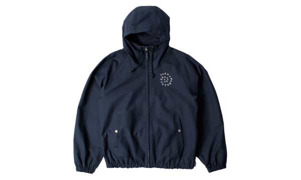 Circular Rain Logo Cotton Shell Jacket "Navy" 56175