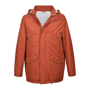 Cotton Blend Puffer Jacket "Rust" BRUN2383