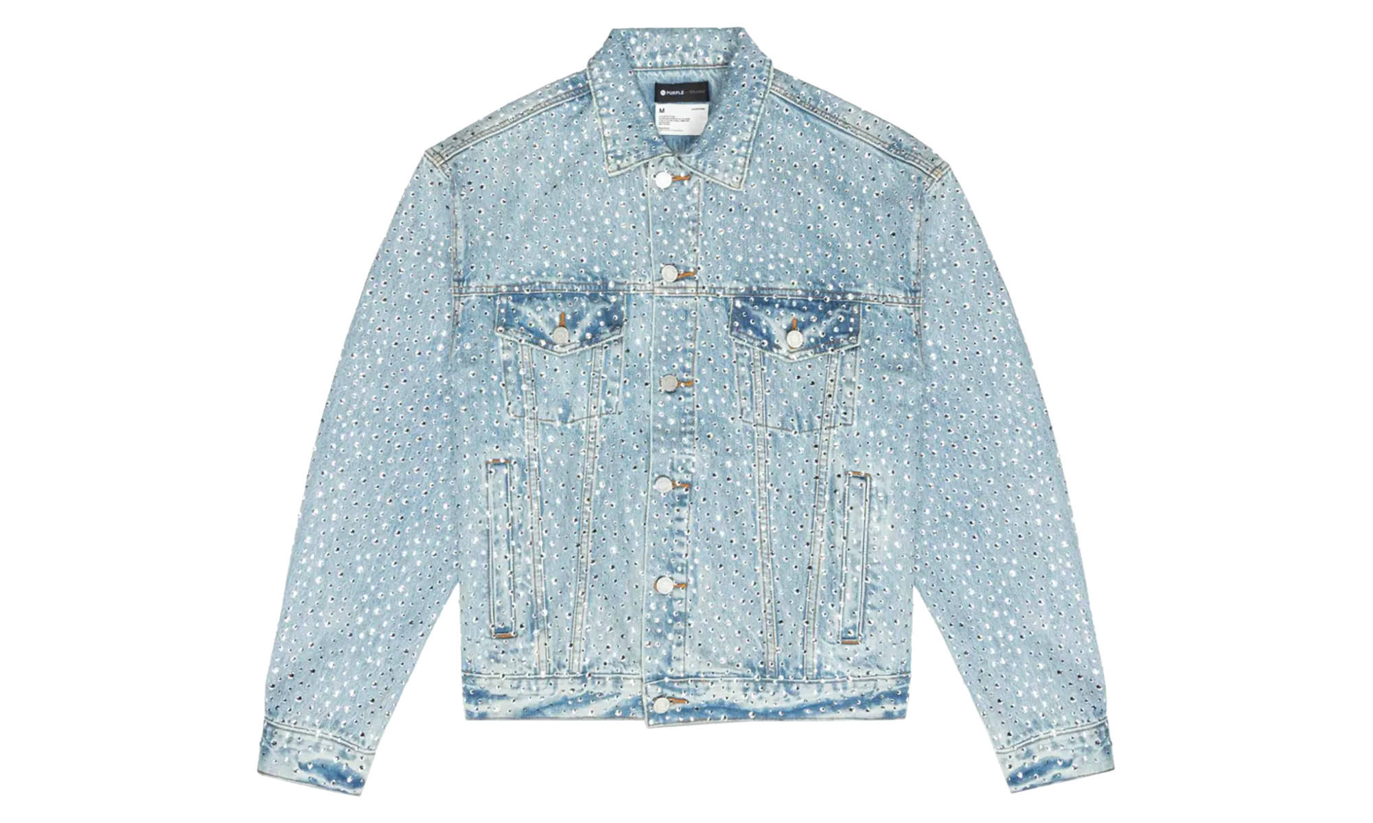 Crystal Galore Denim Jacket "Light Indigo" P027 CGIT224