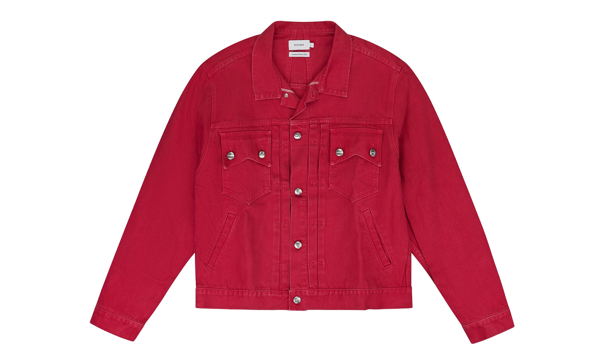 Denim Jacket "Red" RHFW22JA35608374 RED