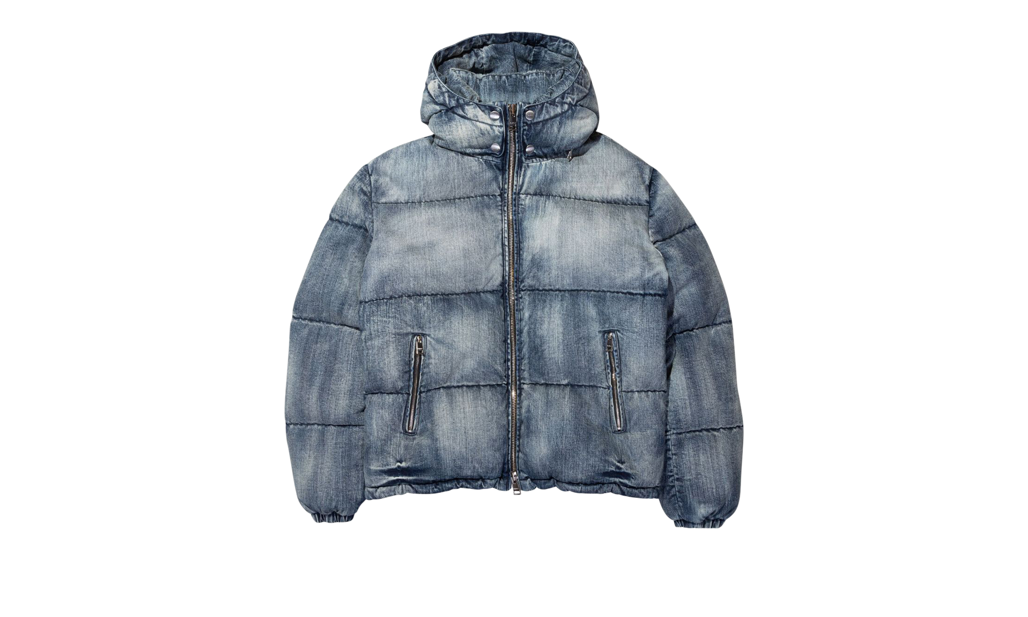 DENIM PUFFER JACKET "Blue" P629 DIPJ423