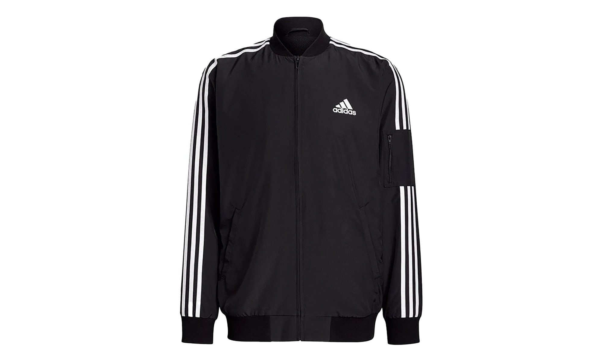 Essentials Woven 3-Stripes Jacket "Black / White" GV5254