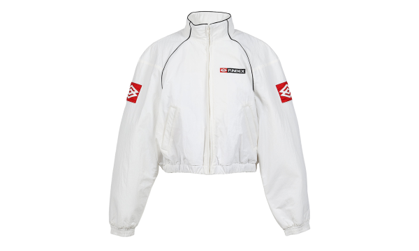 Exaggerated Shoulder Track Jacket "White" PI00010