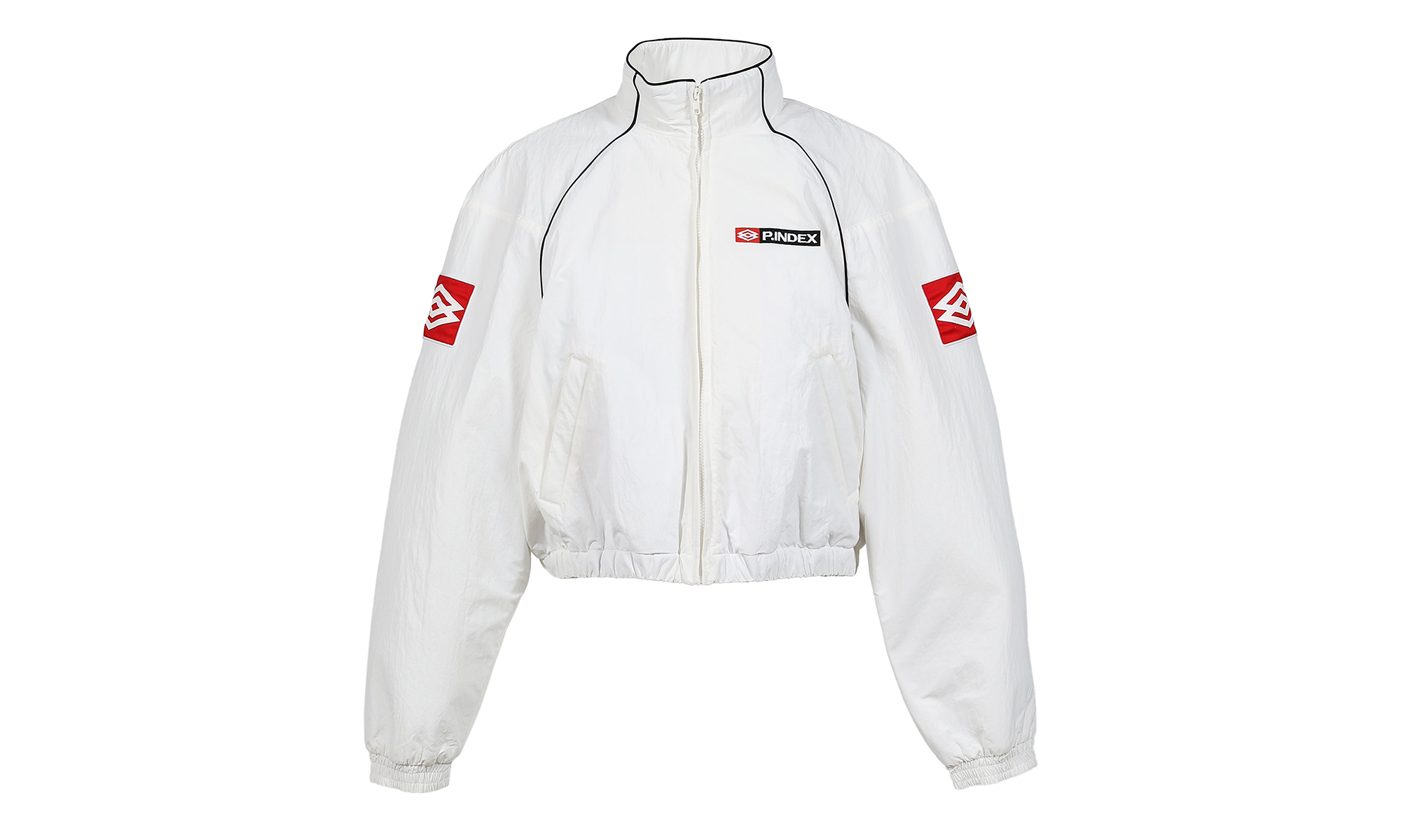 Exaggerated Shoulder Track Jacket "White" PI00010